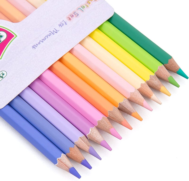 Masterart Pastel Colored Pencils 12 Colors for Kids and Adults Coloring (LES MACARONS PASTELS) - Image 3